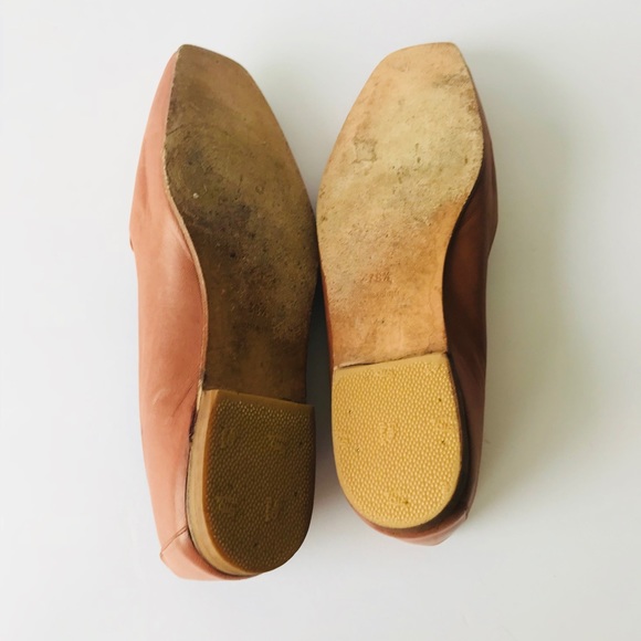 CHANEL Red Brown Leather Loafers Size 38.5 - Picture 6 of 8